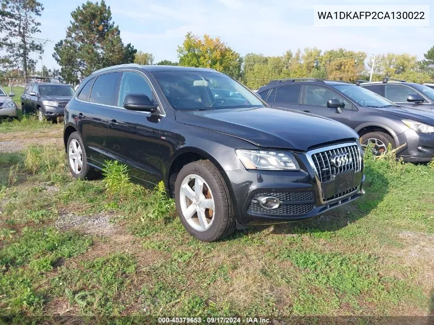 2012 Audi Q5 3.2 Premium Plus VIN: WA1DKAFP2CA130022 Lot: 40379653