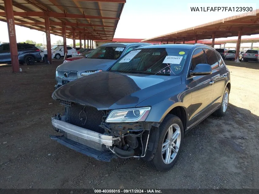 2015 Audi Q5 2.0T Premium VIN: WA1LFAFP7FA123930 Lot: 40355015