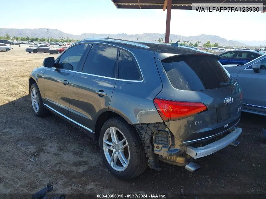 2015 Audi Q5 2.0T Premium VIN: WA1LFAFP7FA123930 Lot: 40355015