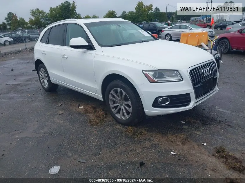 2015 Audi Q5 Premium Plus VIN: WA1LFAFP7FA119831 Lot: 40369035