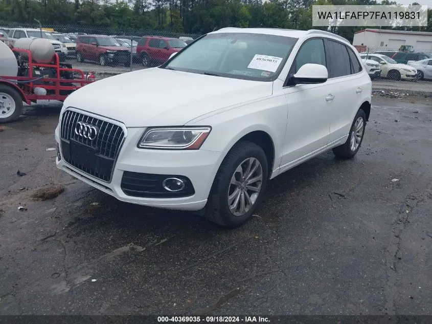 2015 Audi Q5 Premium Plus VIN: WA1LFAFP7FA119831 Lot: 40369035