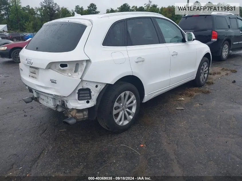 2015 Audi Q5 Premium Plus VIN: WA1LFAFP7FA119831 Lot: 40369035