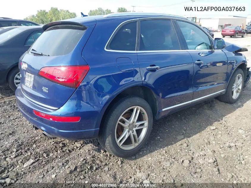 2016 Audi Q5 2.0T Premium VIN: WA1L2AFP0GA037663 Lot: 40372980