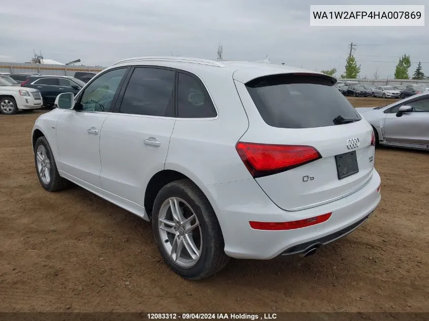 2017 Audi Q5 VIN: WA1W2AFP4HA007869 Lot: 12083312