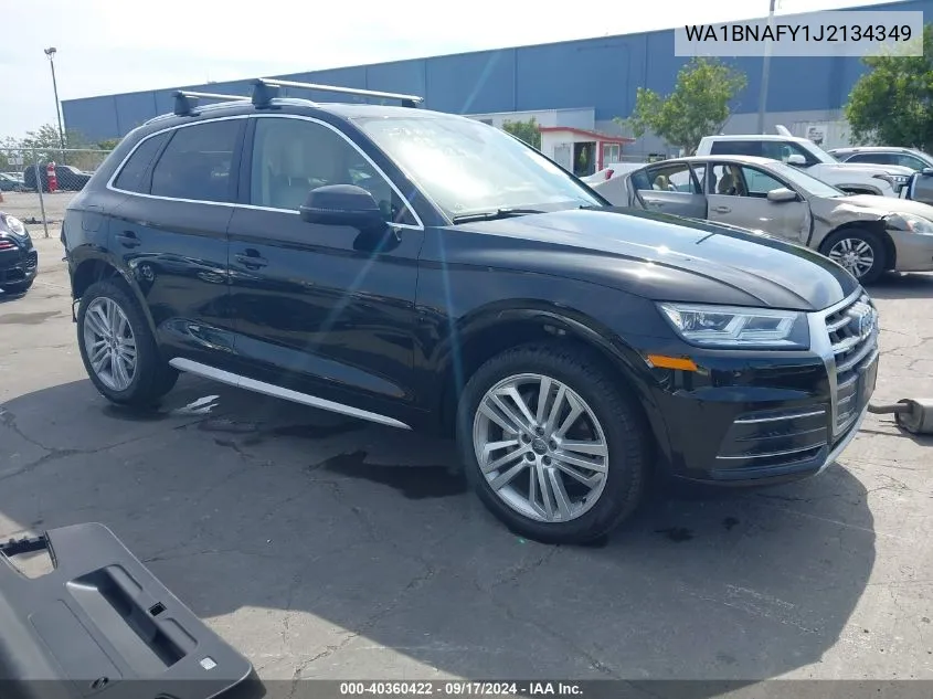 2018 Audi Q5 2.0T Premium/2.0T Tech Premium VIN: WA1BNAFY1J2134349 Lot: 40360422