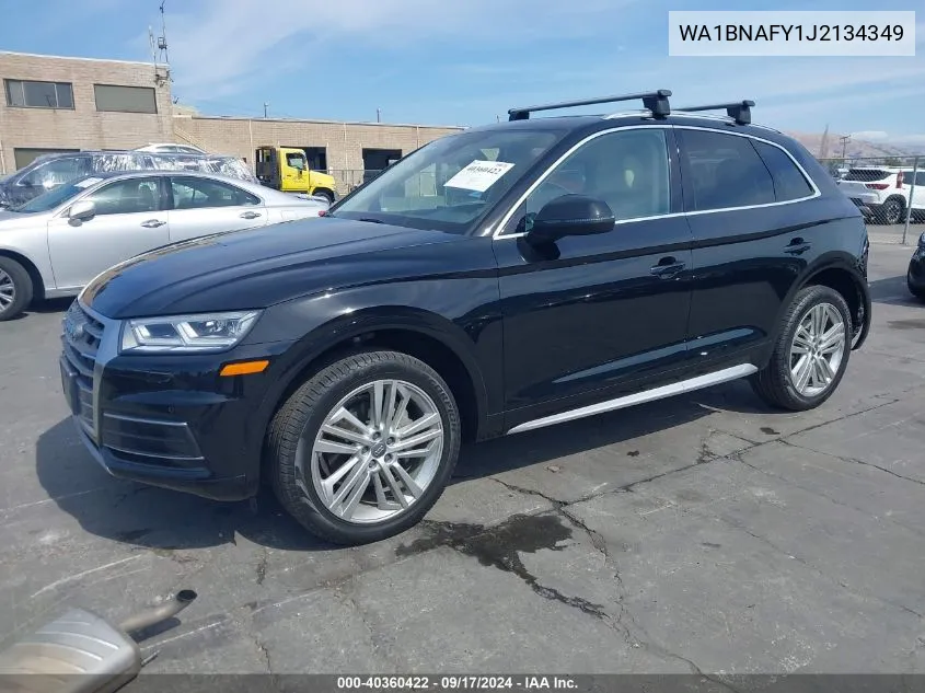 2018 Audi Q5 2.0T Premium/2.0T Tech Premium VIN: WA1BNAFY1J2134349 Lot: 40360422