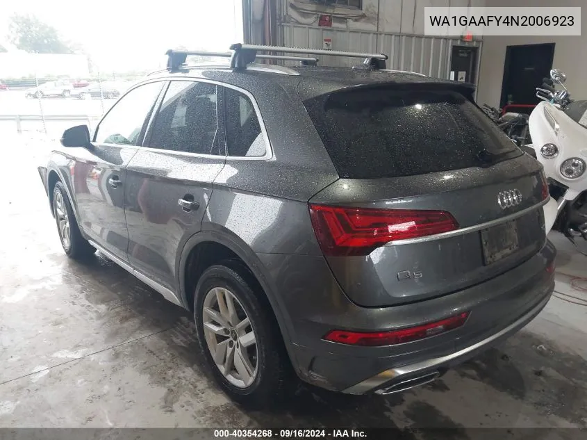 WA1GAAFY4N2006923 2022 Audi Q5 Premium 45 Tfsi S Line Quattro S Tronic