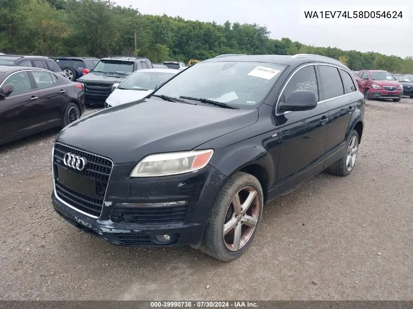 2008 Audi Q7 4.2 Premium VIN: WA1EV74L58D054624 Lot: 39990738