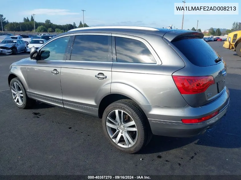 2010 Audi Q7 3.0 Tdi Premium VIN: WA1LMAFE2AD008213 Lot: 40357270