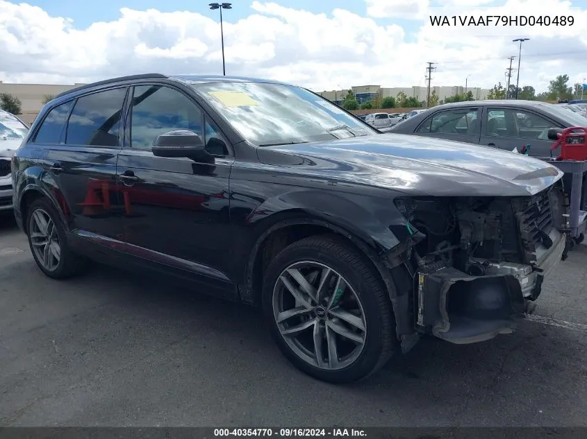 WA1VAAF79HD040489 2017 Audi Q7 3.0T Premium