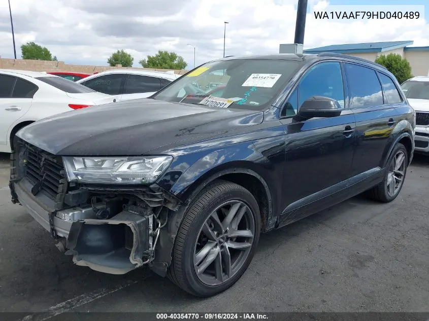 2017 Audi Q7 3.0T Premium VIN: WA1VAAF79HD040489 Lot: 40354770