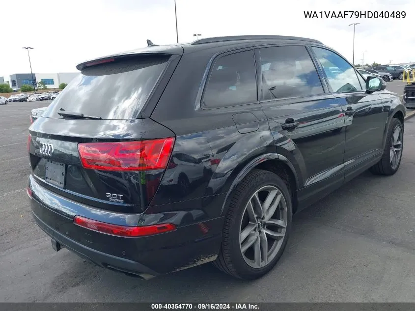 WA1VAAF79HD040489 2017 Audi Q7 3.0T Premium