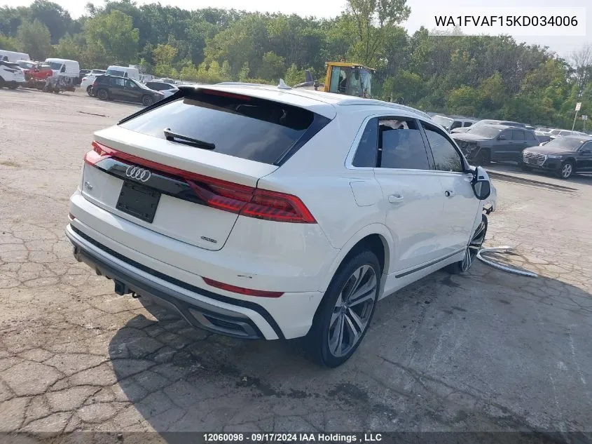 WA1FVAF15KD034006 2019 Audi Q8