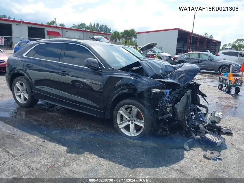 2019 Audi Q8 55 Premium VIN: WA1AVAF18KD021308 Lot: 40230790