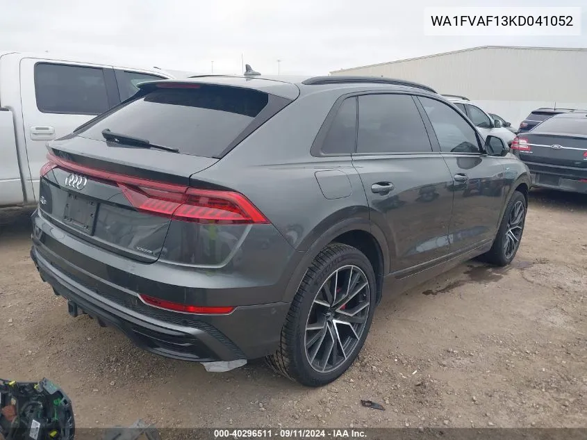 2019 Audi Q8 Prestige S-Line VIN: WA1FVAF13KD041052 Lot: 40296511