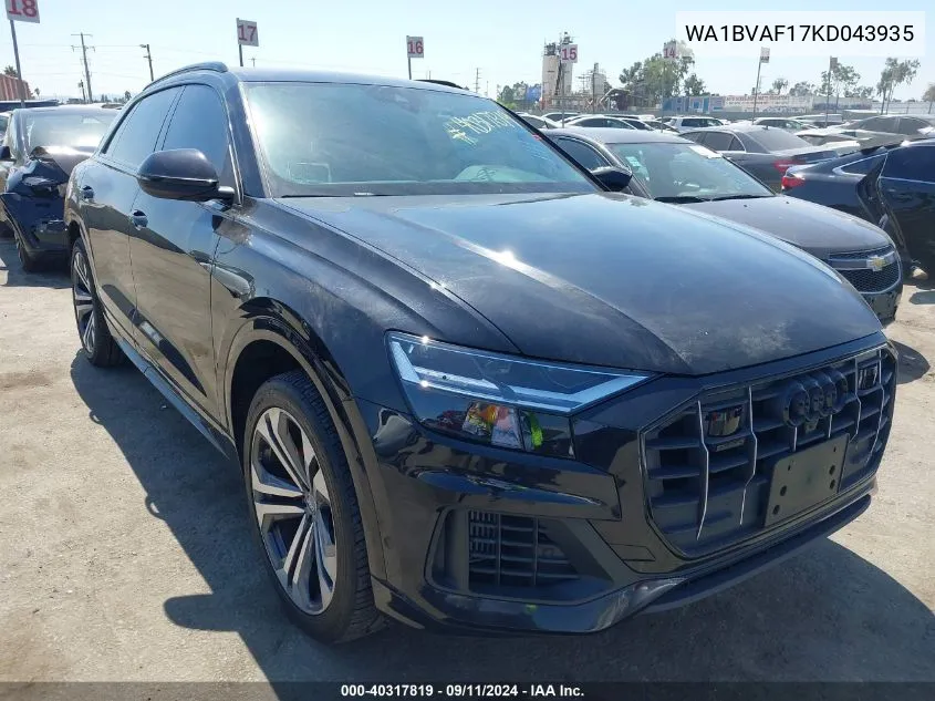 WA1BVAF17KD043935 2019 Audi Q8 55 Premium