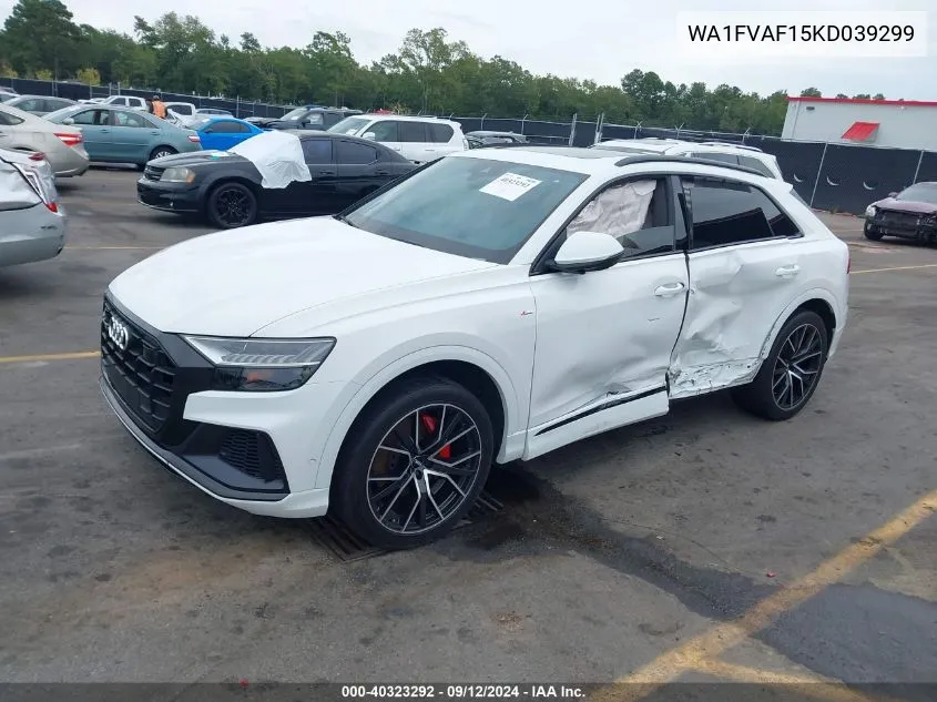 WA1FVAF15KD039299 2019 Audi Q8 Prestige S-Line