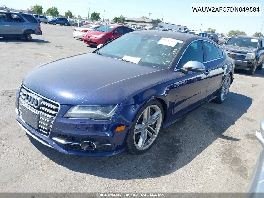 2013 Audi S7 4.0T Prestige VIN: WAUW2AFC7DN049584 Lot: 40294065