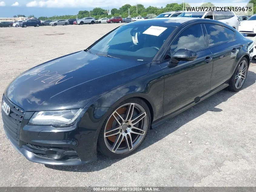 2014 Audi S7 4.0T Prestige VIN: WAUW2AFCXEN159675 Lot: 40105607