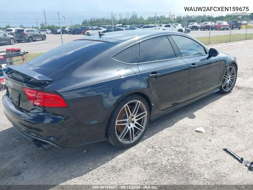 2014 Audi S7 4.0T Prestige VIN: WAUW2AFCXEN159675 Lot: 40105607