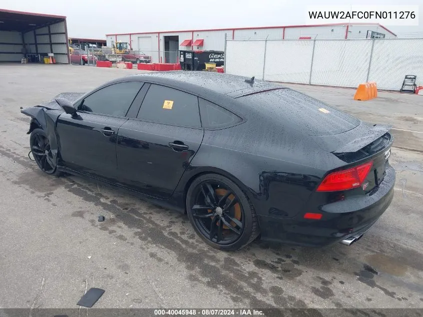 WAUW2AFC0FN011276 2015 Audi S7 4.0T