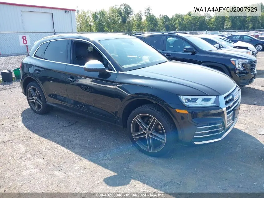 2018 Audi Sq5 Premium Plus VIN: WA1A4AFY0J2007929 Lot: 40253948