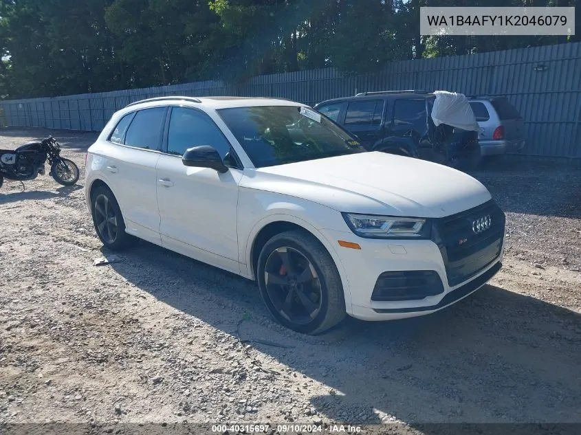 2019 Audi Sq5 3.0T Premium VIN: WA1B4AFY1K2046079 Lot: 40315697