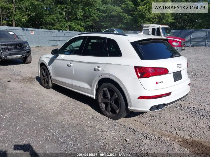 2019 Audi Sq5 3.0T Premium VIN: WA1B4AFY1K2046079 Lot: 40315697