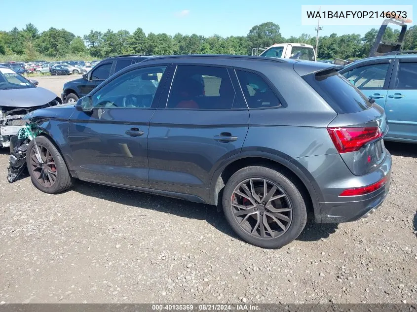 2023 Audi Sq5 Premium Plus VIN: WA1B4AFY0P2146973 Lot: 40135369