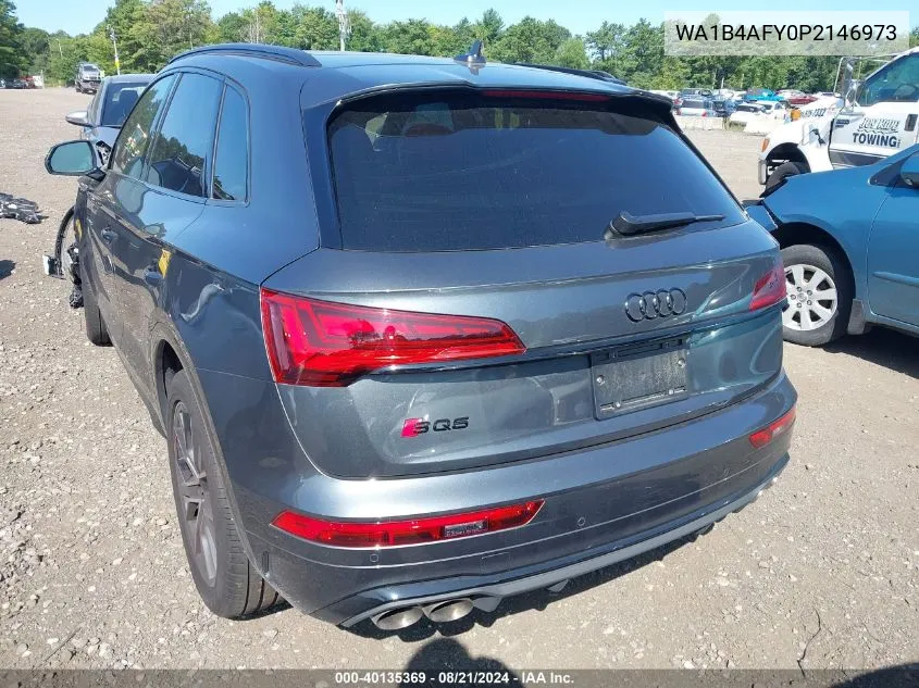 2023 Audi Sq5 Premium Plus VIN: WA1B4AFY0P2146973 Lot: 40135369