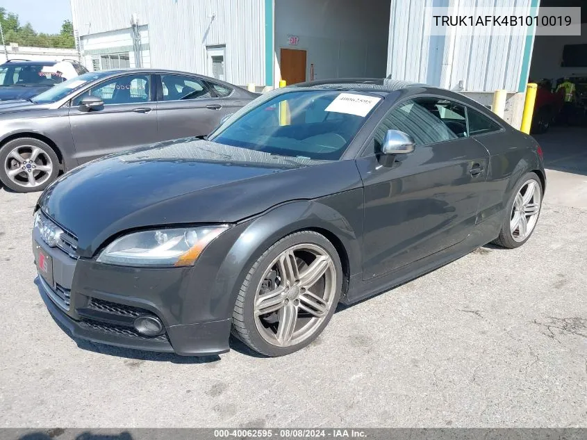 2011 Audi Tts 2.0T Premium Plus VIN: TRUK1AFK4B1010019 Lot: 40062595