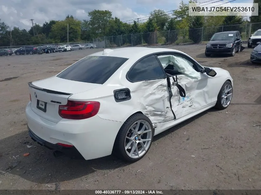 2015 BMW M235 VIN: WBA1J7C54FV253610 Lot: 40336777