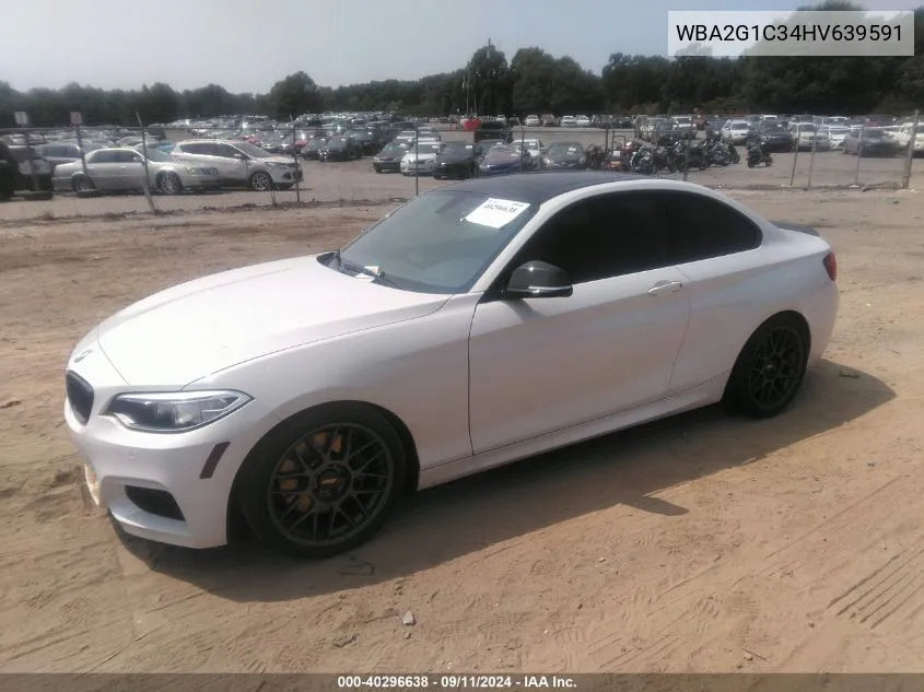 WBA2G1C34HV639591 2017 BMW M240I