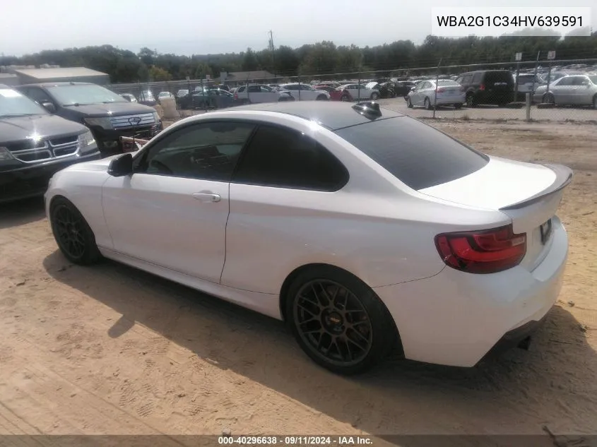 WBA2G1C34HV639591 2017 BMW M240I