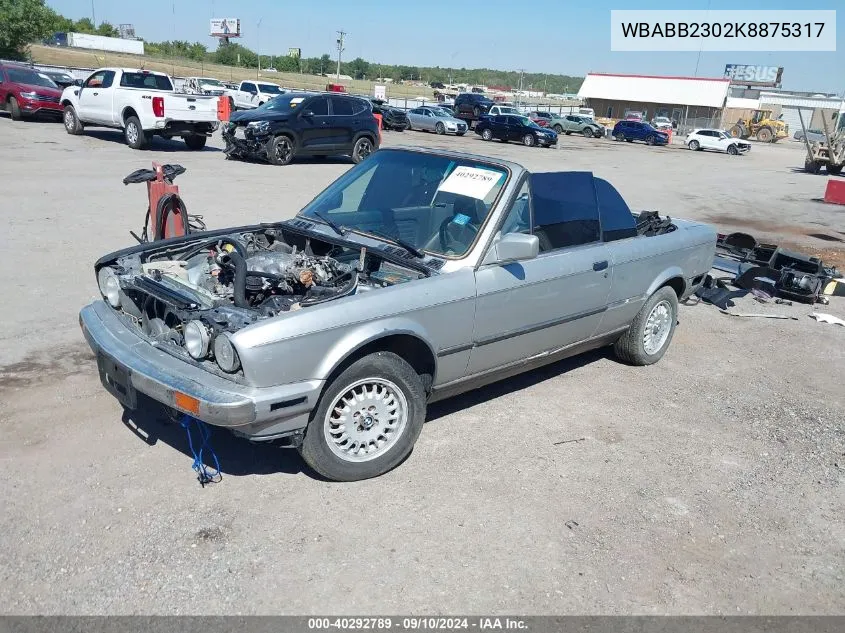 WBABB2302K8875317 1989 BMW 325 I Automatic