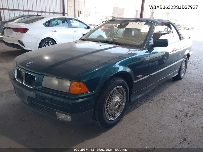 1995 BMW 325 Ic Automatic VIN: WBABJ6323SJD37927 Lot: 39771112