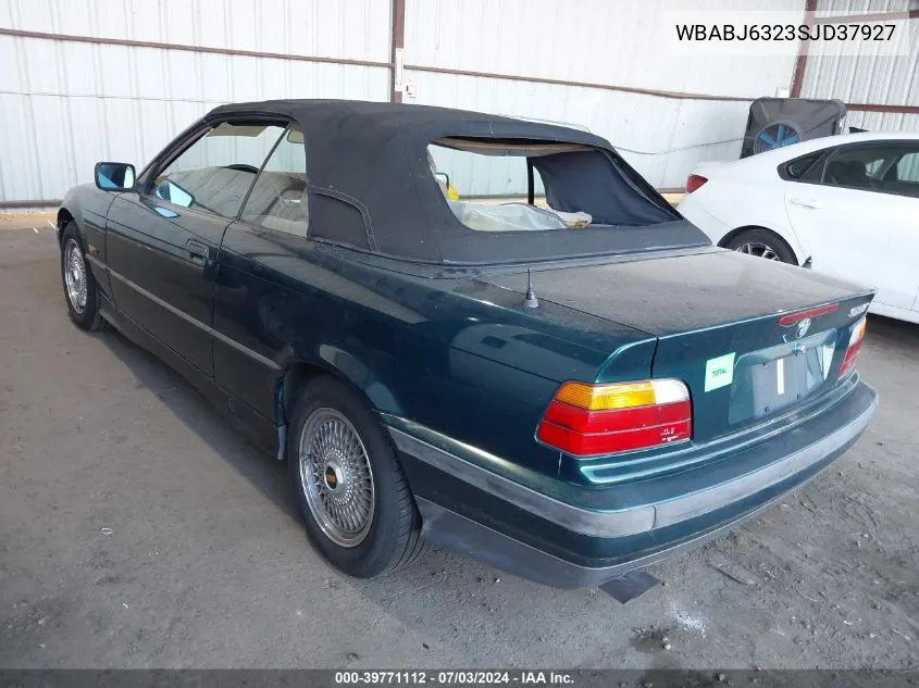 1995 BMW 325 Ic Automatic VIN: WBABJ6323SJD37927 Lot: 39771112