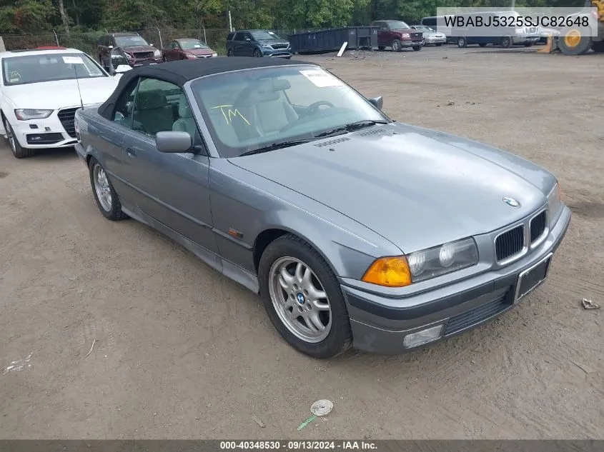 1995 BMW 325 Ic VIN: WBABJ5325SJC82648 Lot: 40348530