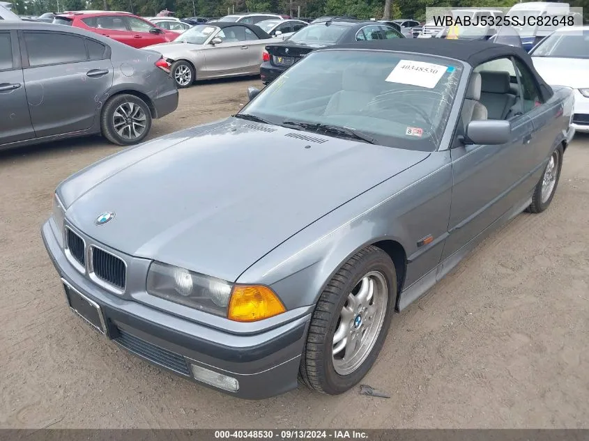 1995 BMW 325 Ic VIN: WBABJ5325SJC82648 Lot: 40348530