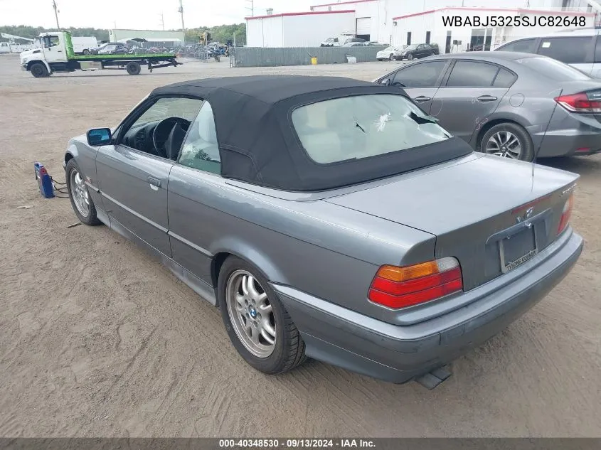 1995 BMW 325 Ic VIN: WBABJ5325SJC82648 Lot: 40348530