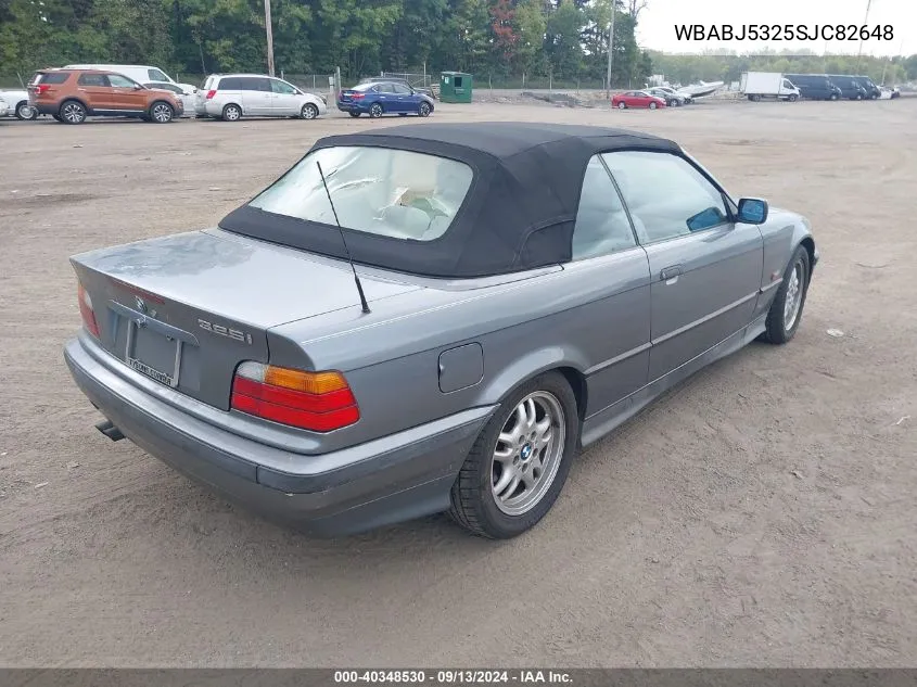 1995 BMW 325 Ic VIN: WBABJ5325SJC82648 Lot: 40348530