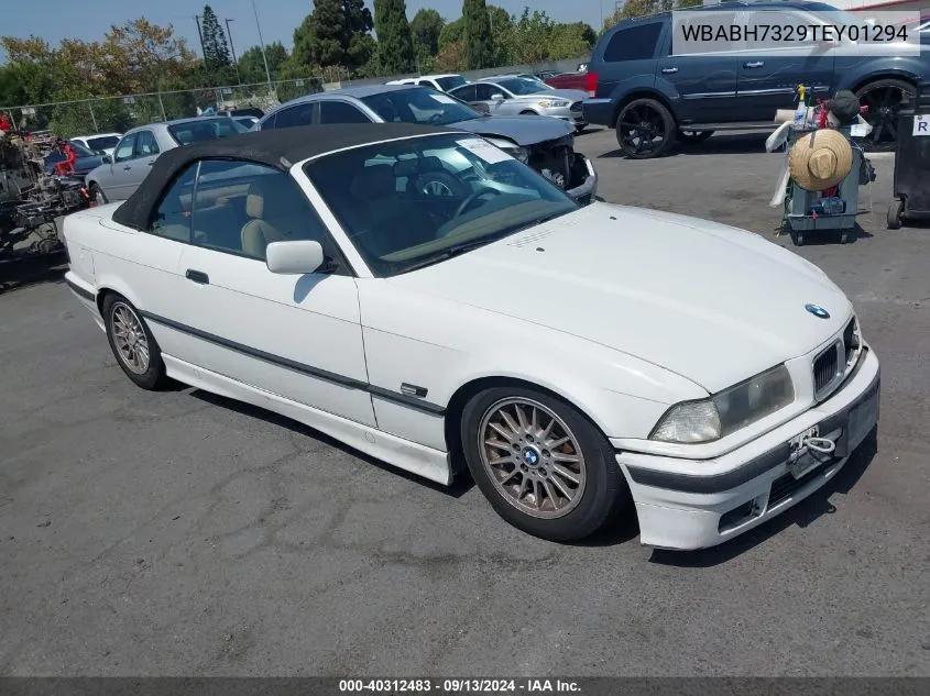 1996 BMW 318 Ic VIN: WBABH7329TEY01294 Lot: 40312483