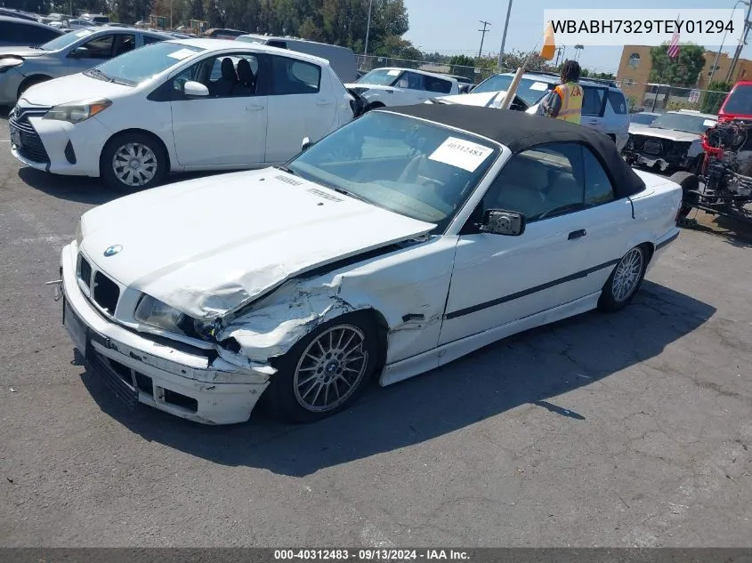 1996 BMW 318 Ic VIN: WBABH7329TEY01294 Lot: 40312483