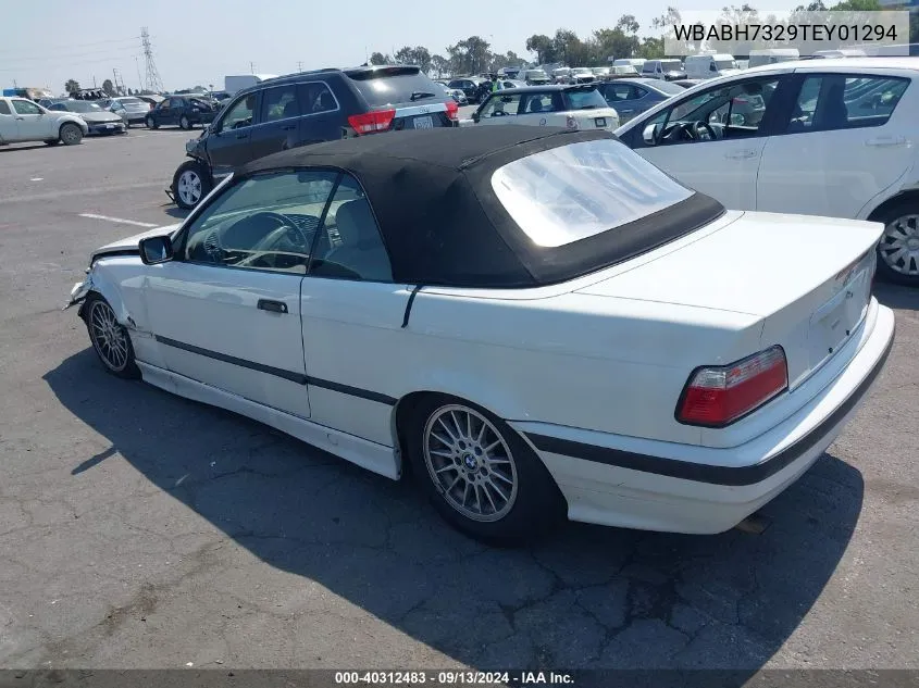 1996 BMW 318 Ic VIN: WBABH7329TEY01294 Lot: 40312483