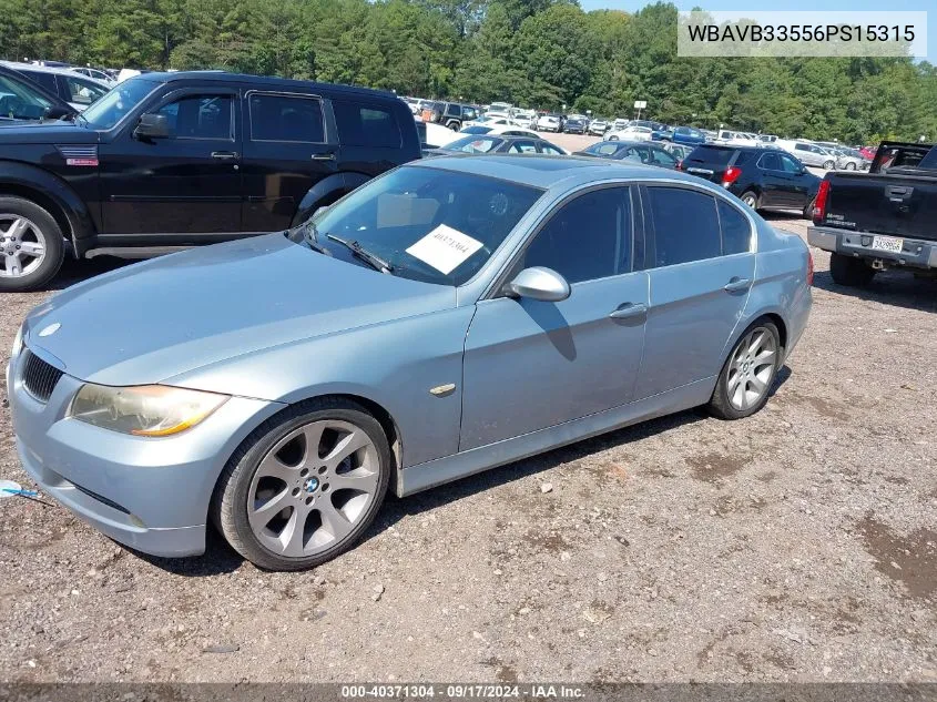 2006 BMW 330I VIN: WBAVB33556PS15315 Lot: 40371304