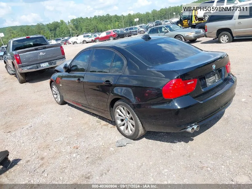 2011 BMW 328I VIN: WBAPH5G59BNM77311 Lot: 40360904