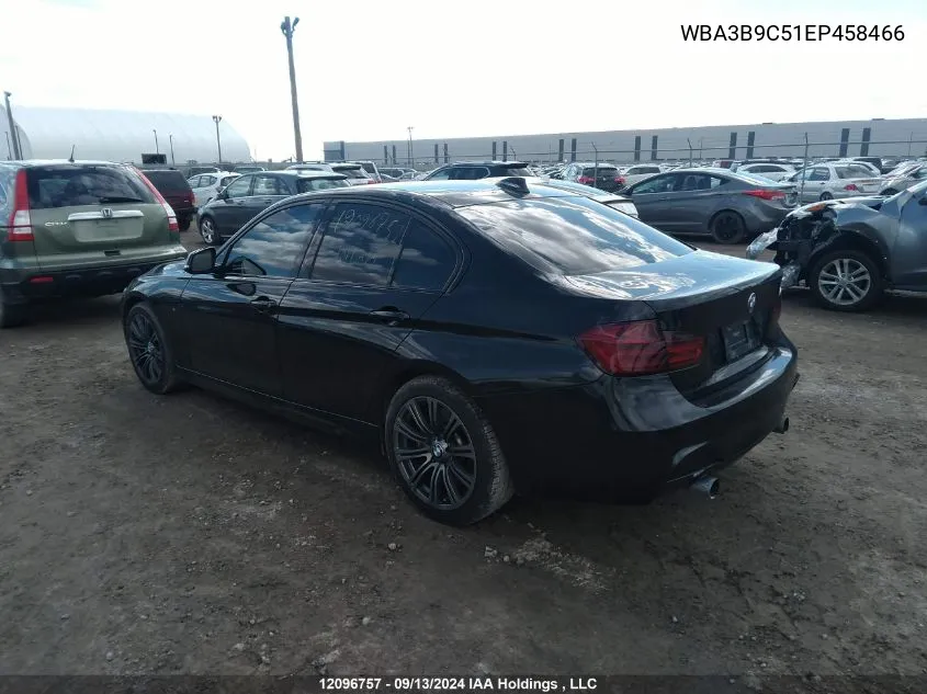 WBA3B9C51EP458466 2014 BMW 3 Series