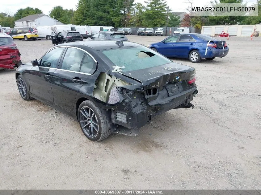 2020 BMW 330I xDrive VIN: WBA5R7C01LFH56079 Lot: 40369307