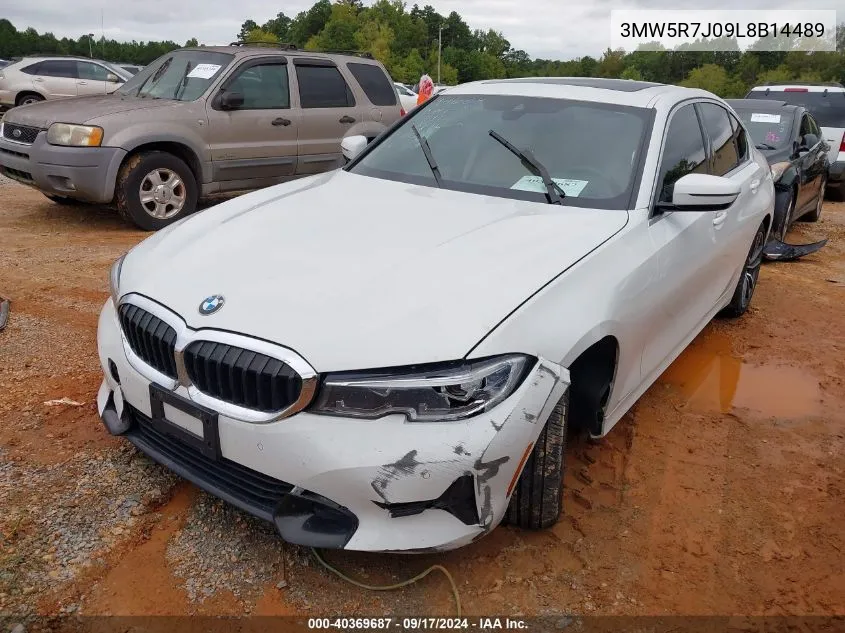 2020 BMW 330I xDrive VIN: 3MW5R7J09L8B14489 Lot: 40369687