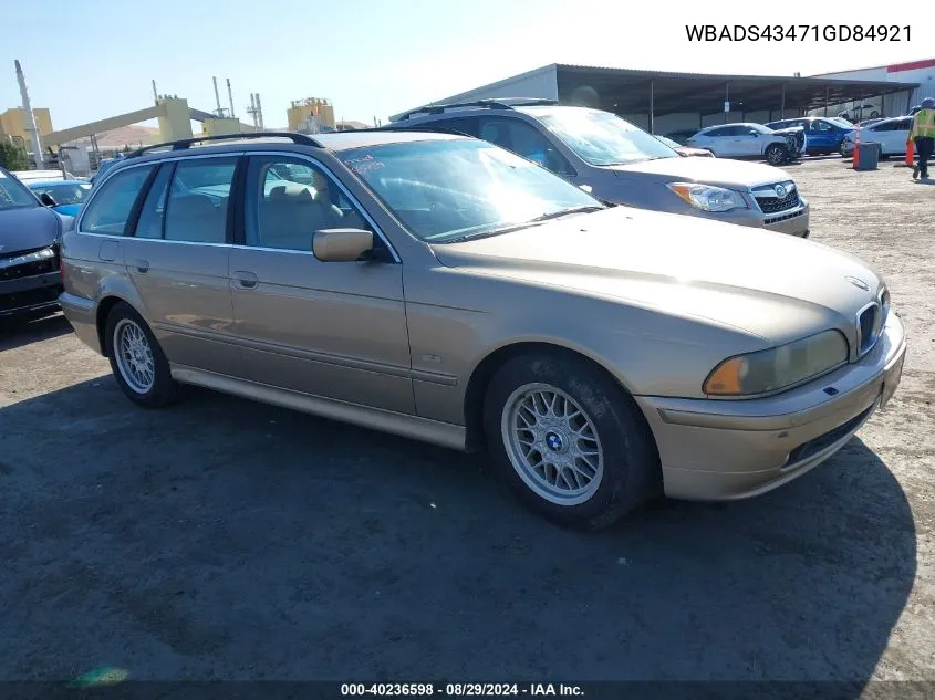 2001 BMW 525Ia VIN: WBADS43471GD84921 Lot: 40236598